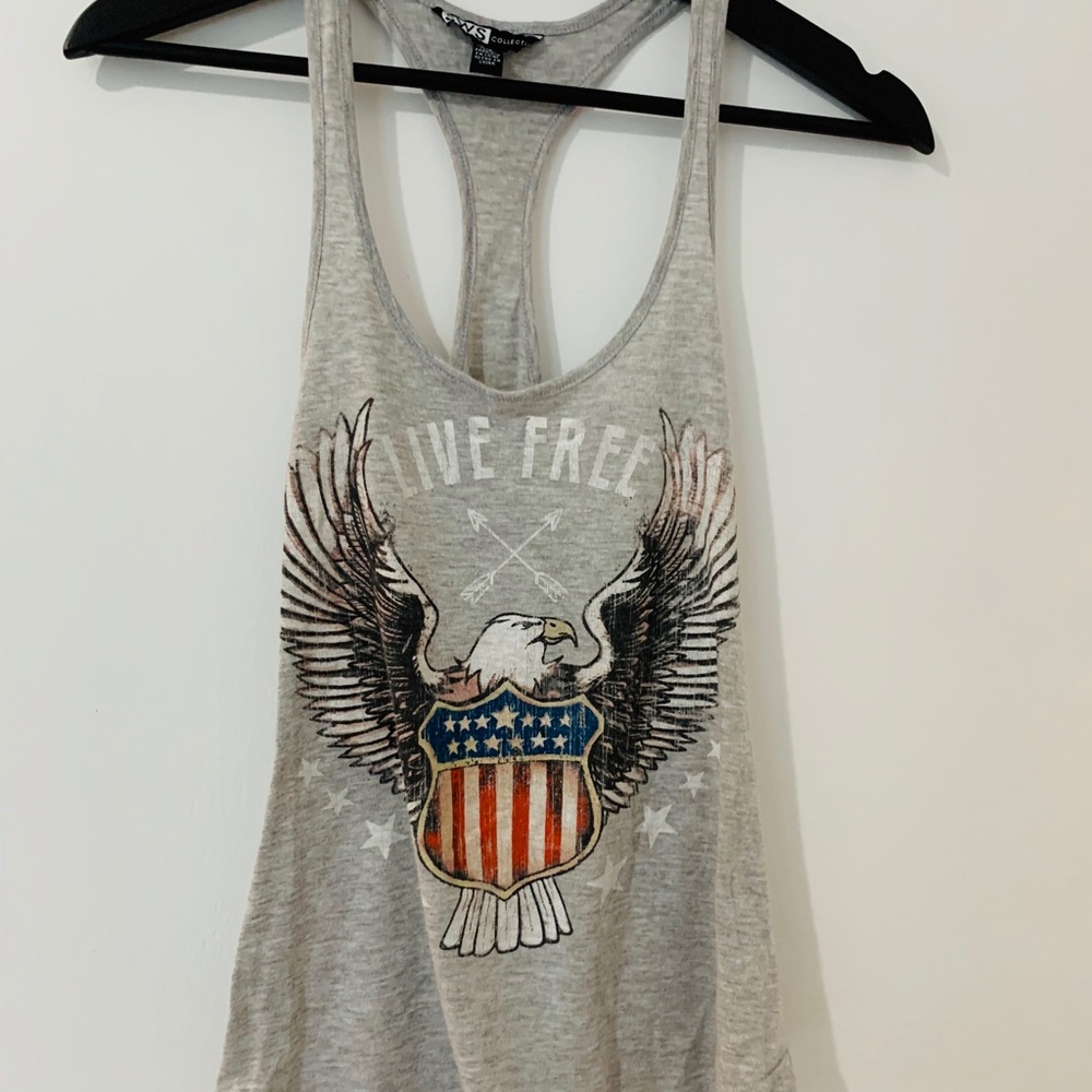 Cross Back USA Tank